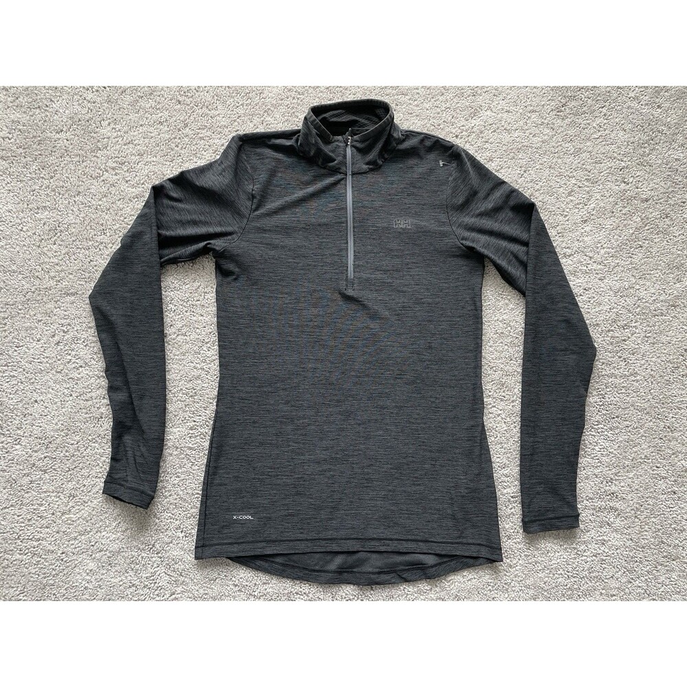 Helly Hansen X-Cool 1/4 Zip Pullover Men's Medium Gray Outdoor Running Jogging
